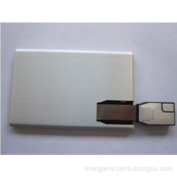 Portable Cheapest Custom Aluminum Credit Card USB